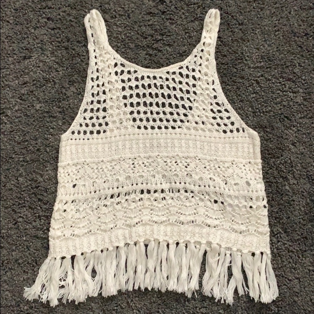 Boho crochet tank top
